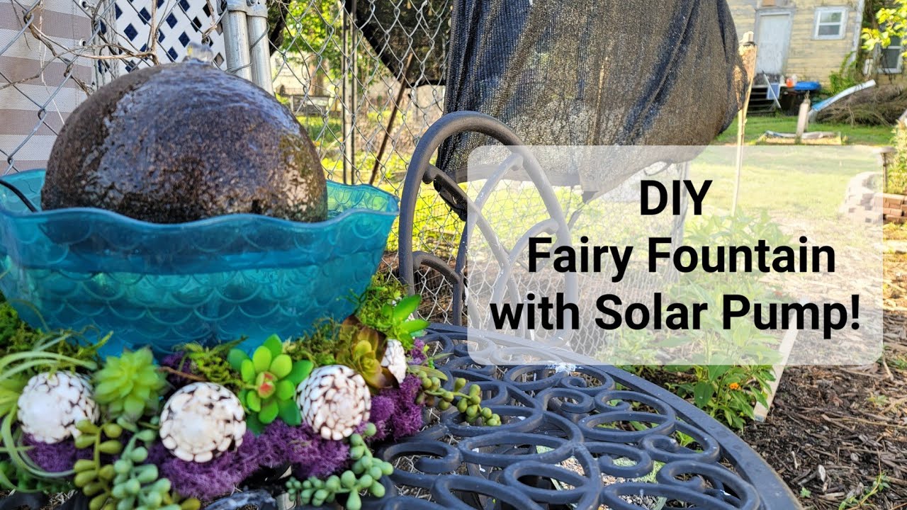 DIY Fairy Fountain with Solar Pump!