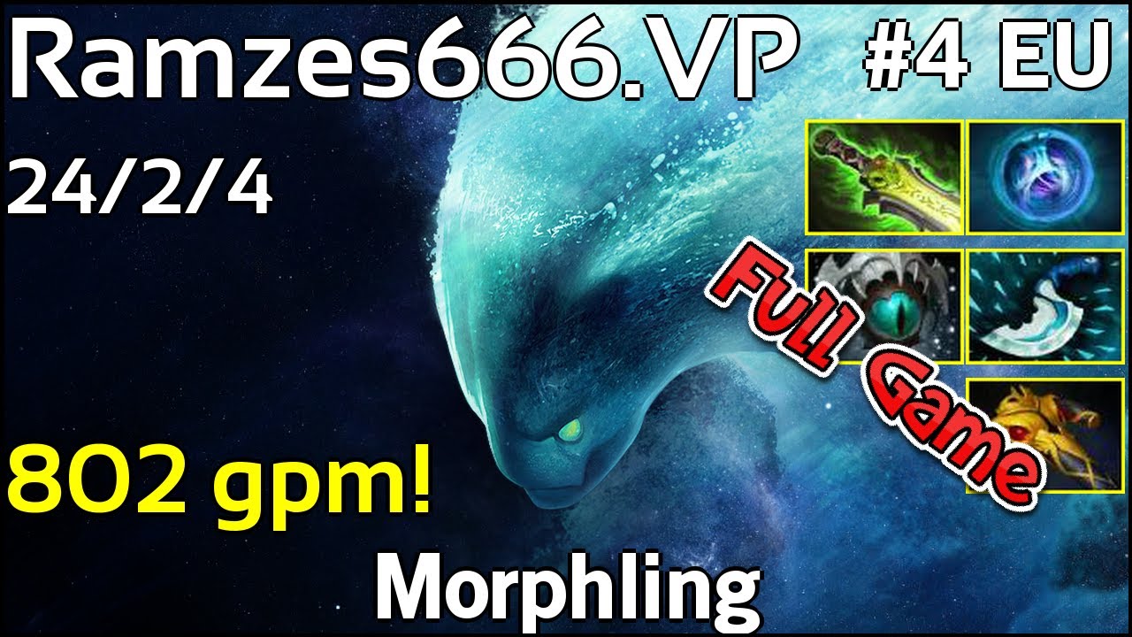 Ramzes666  Morphling - Dota 2 Full Game 7.17