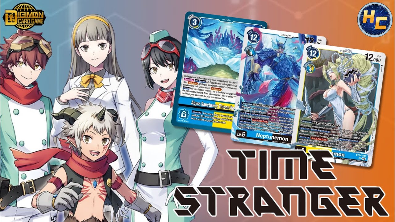 Обзор набора BT-24 Time Stranger &mdash; Нептун и Венера производят фурор! &mdash; Digimon TCG