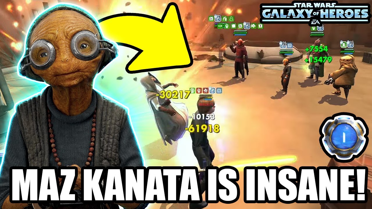 Maz Kanata Is INSANLEY POWERFUL!! 5v5 GAC Kyber 1 | SWGoH
