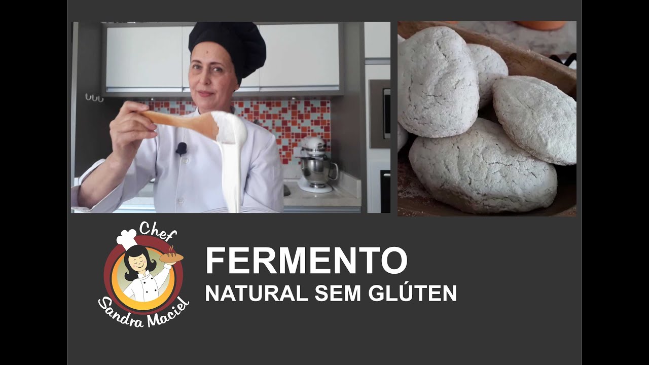 COMO FAZER FERMENTO NATURAL SEM GLÚTEN (levain, massa madre, sem farinha de trigo)!