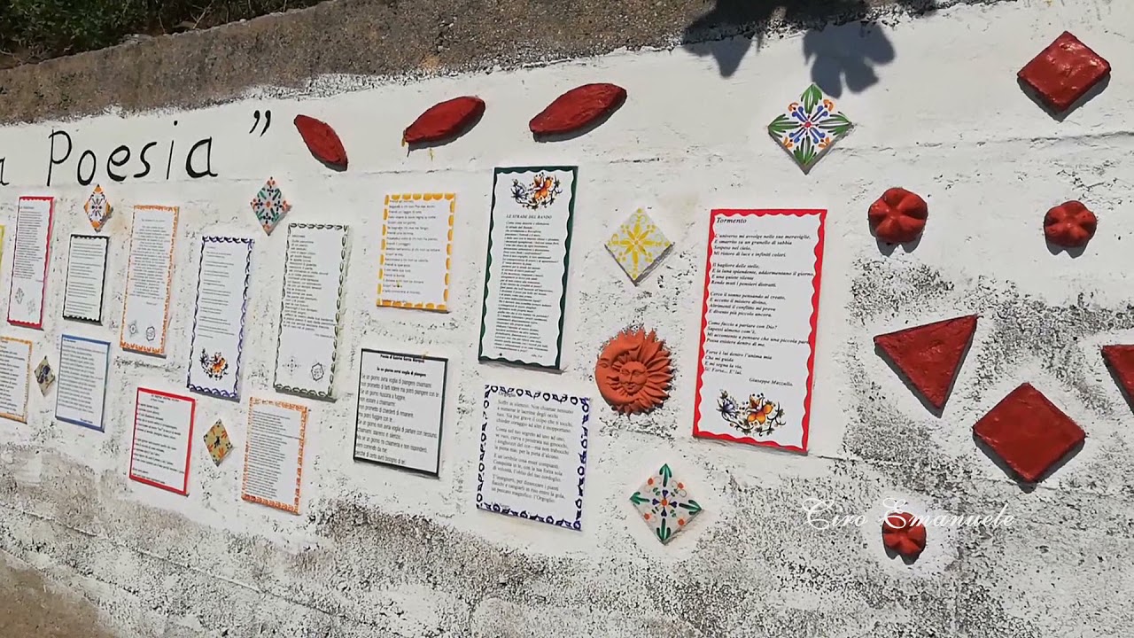 San Fratello ( il muro della poesia).