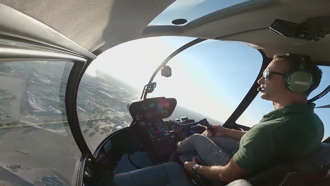 Helicopter Steep Approach in a Robinson R44 | Anthelion Helicopters