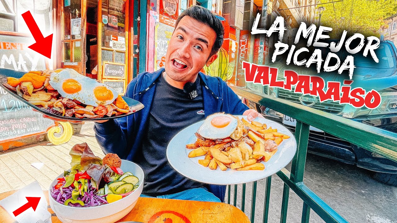 COMIENDO EN LA MEJOR PICADA DE VALPARAISO 😱 ¿SERA LA MEJOR?