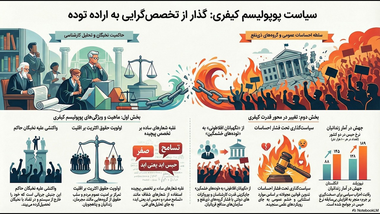 سیاست پوپولیسم کیفری ،عدالت با عقلانیت اجرا می‌شود، نه با خشم عمومی.