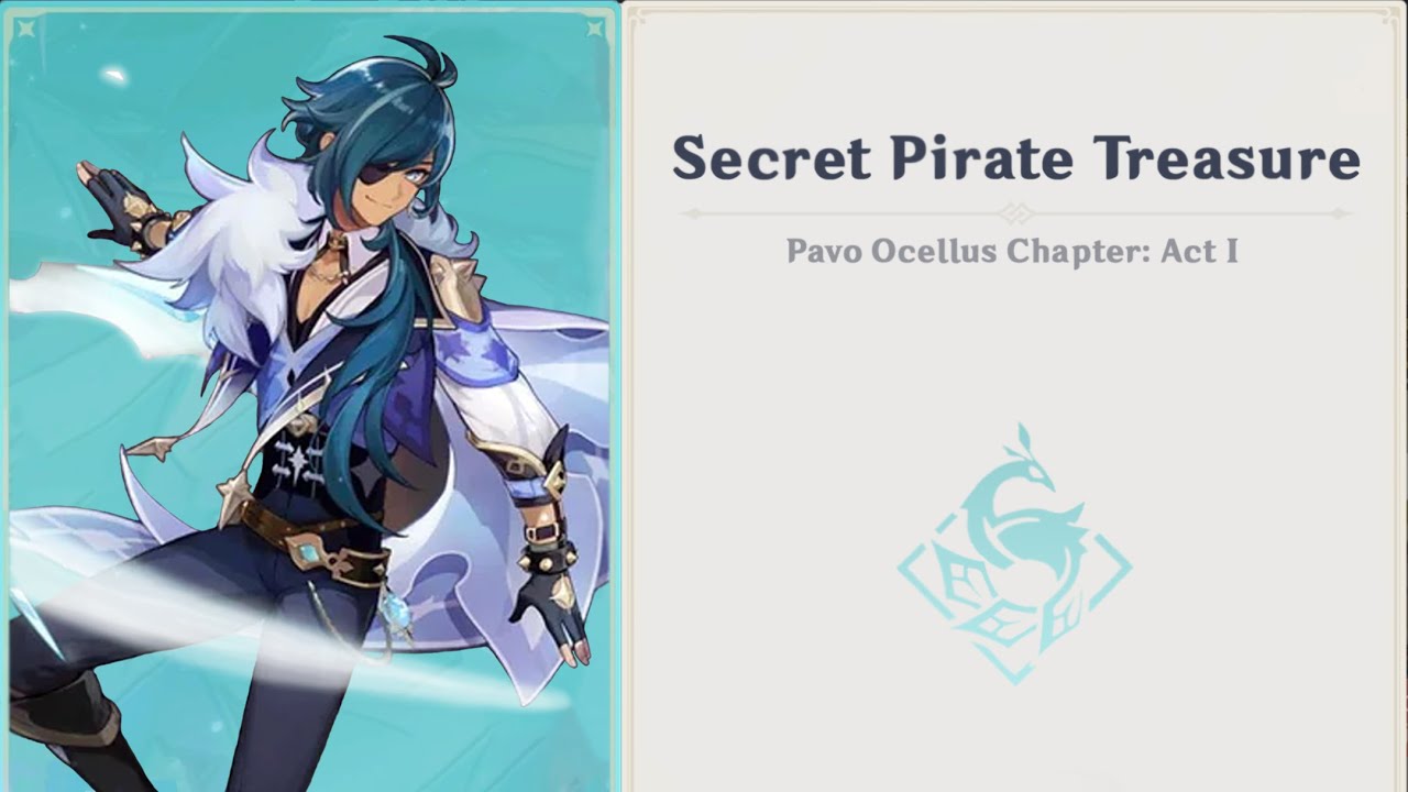 Secret Pirate Treasure | Genshin Impact | Kaeya Story Quest: Act I Cutscenes (EN/Lumine)