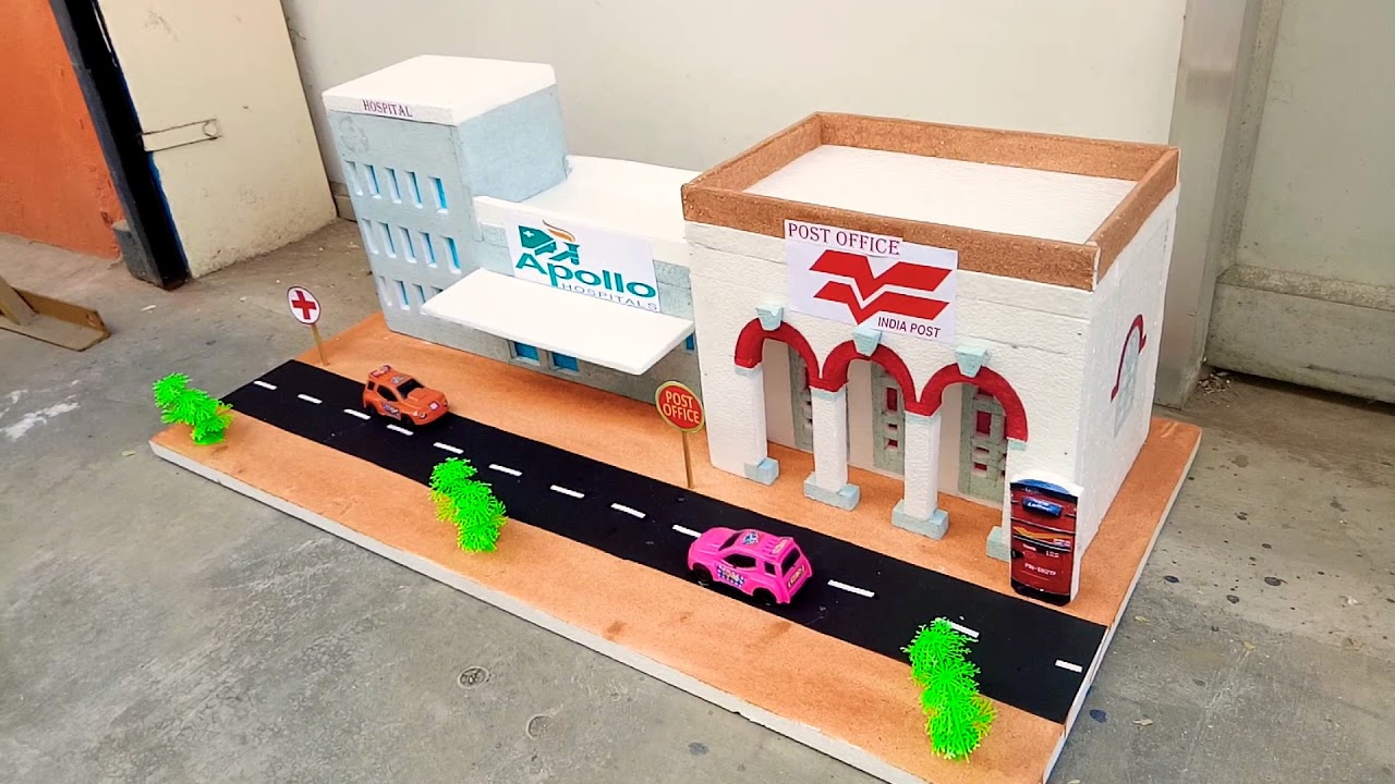 School Project - Hospital and Post Office Model (www.schoolprojectcenter.in)