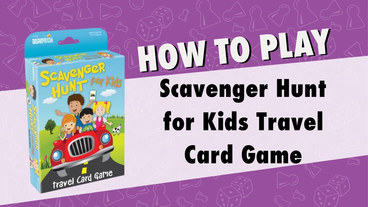 How To Play: Scavenger Hunt for Kids the Travel Card Game By Briarpatch
