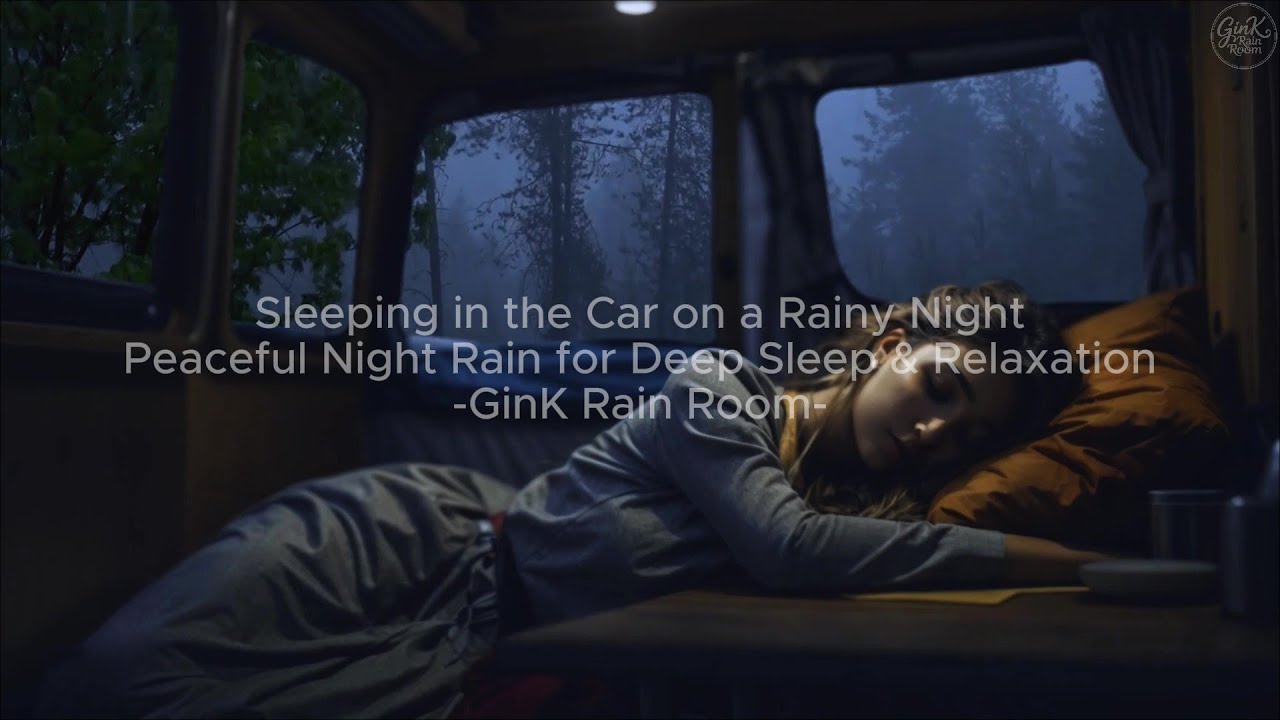 Rain Sounds #073 – Sleeping in the Car on a Rainy Night – For Deep Sleep & Relaxation | 12 Hours