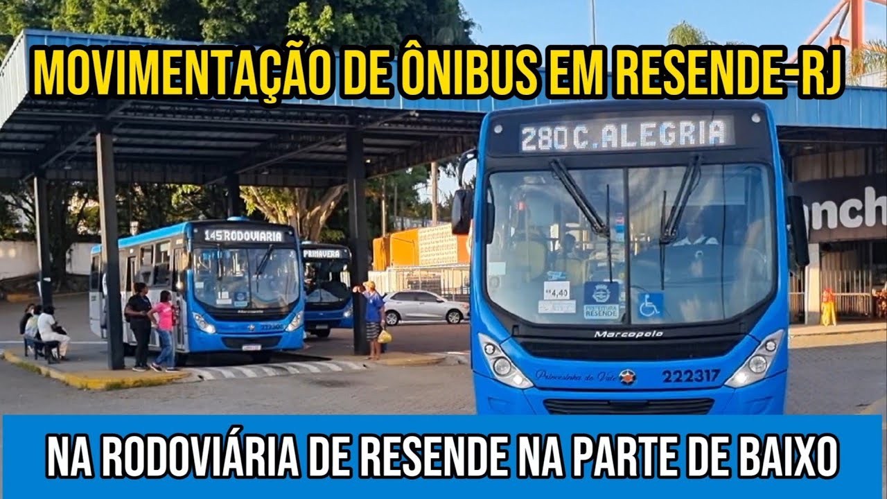 ✅️[ Rodoviária de Resende Graal Shopping na parte de baixo ] Movimentação de Ônibus em Resende-RJ