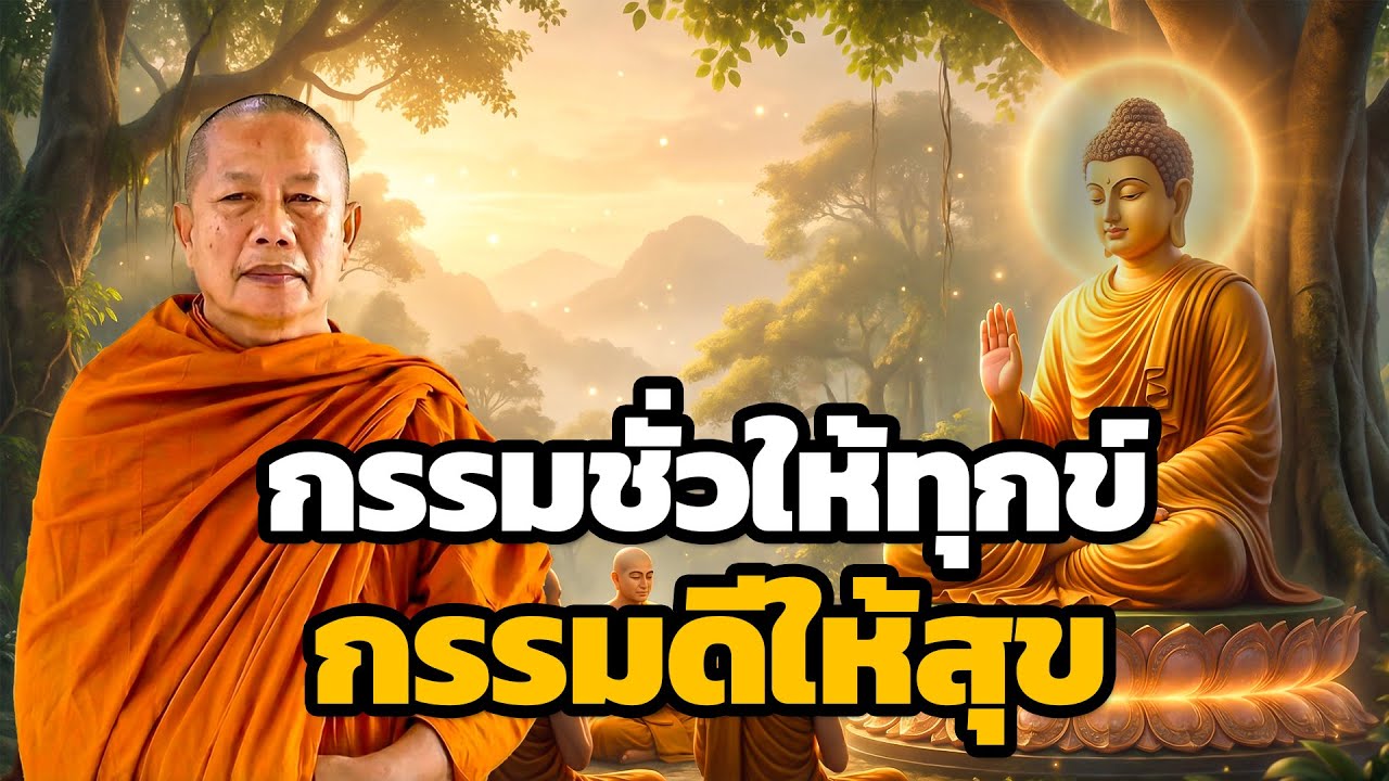 กรรมชั่วให้ทุกข์ กรรมดีให้สุข ธรรมะคลายทุกข์ พระมหาบุญช่วย ปัญญาวชิโร
