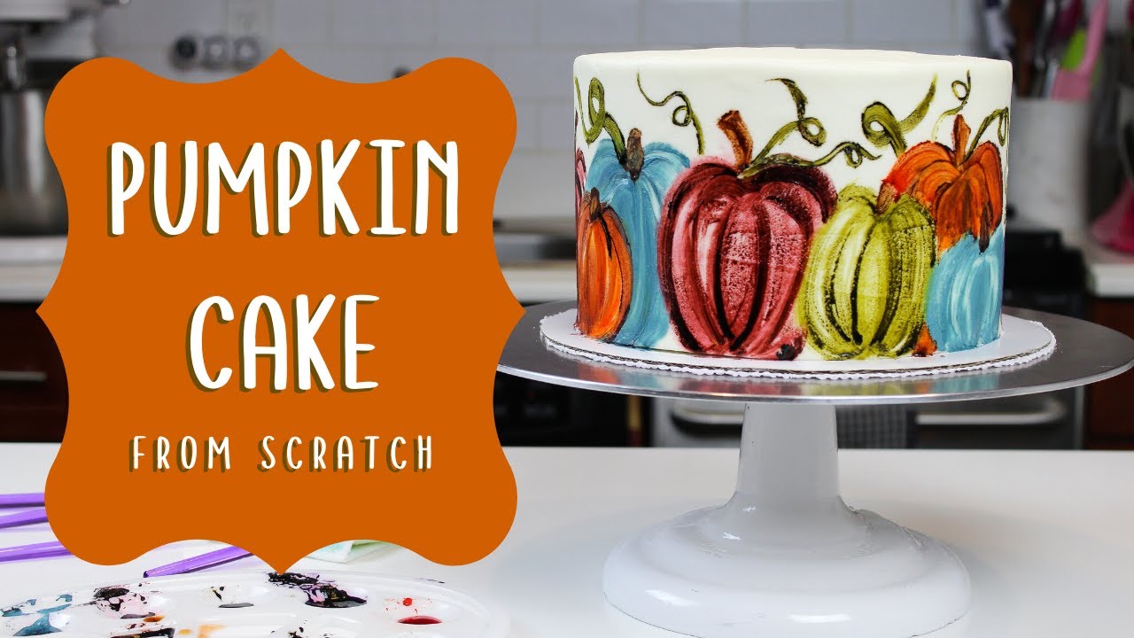 How to Make a Pumpkin Cake from Scratch | CHELSWEETS