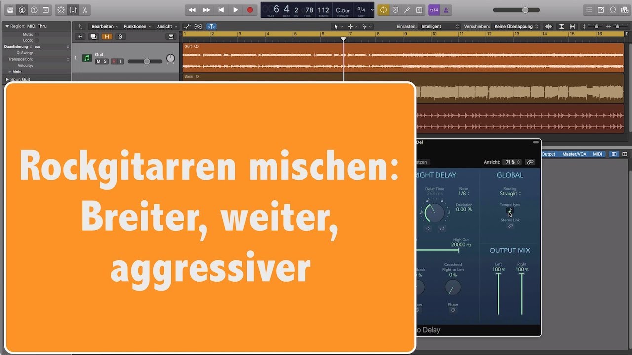 Rockgitarre mischen: Breiter, weiter, aggressiver