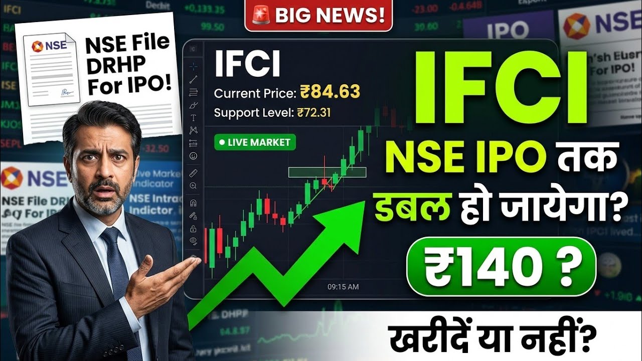 IFCI Share में क्या करें ?अभी खरीदें या नहीं ? NSE IPO DRHP File ! ifci share latest news/target
