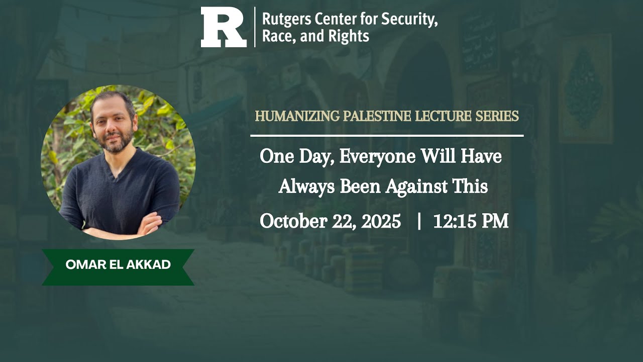One Day, Everyone Will Always Have Been Against This with Omar El Akkad (10/22/25)