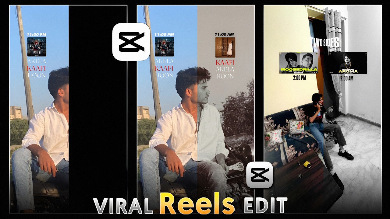 Instagram Trending Two Side Song Reels Editing | Two Side Capcut Template | Two Side Reels Editing