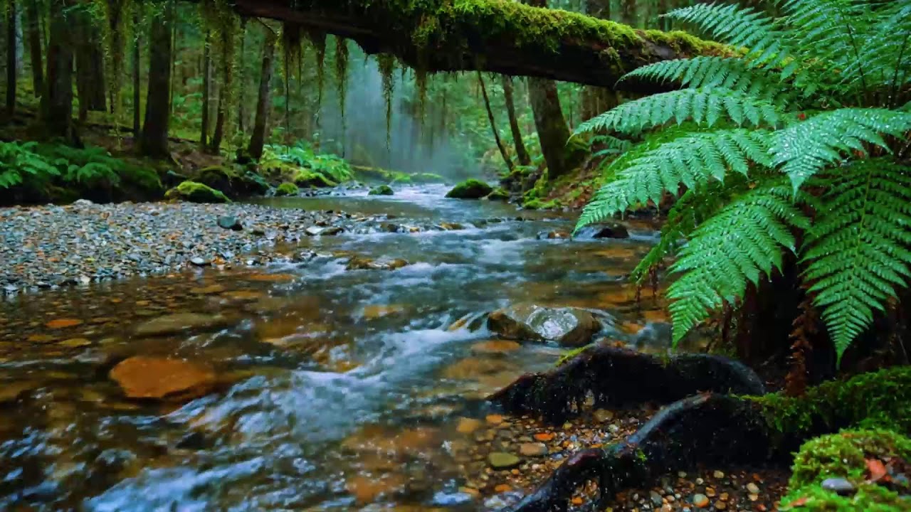 Calming Forest Ambience Birds Singing Beautiful Stream Sounds for Deep Sleep🌿 Study Focus, Medicine