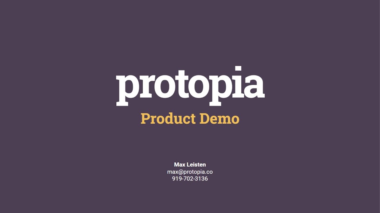 Protopia in 60 seconds
