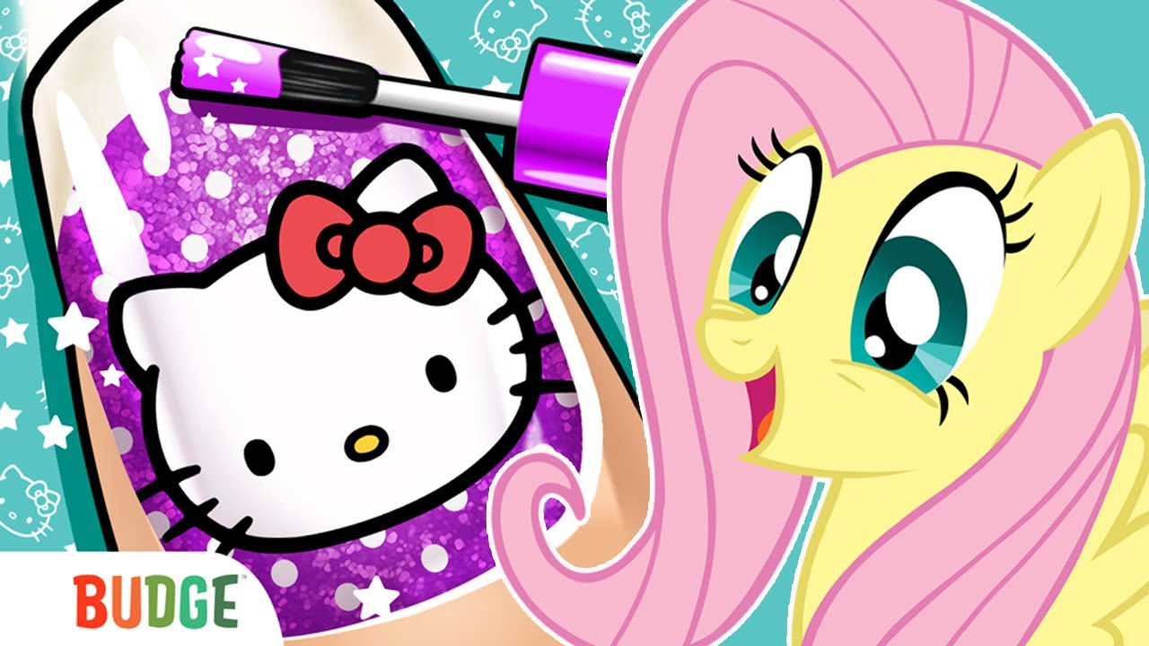 PINTANDO AS UNHAS no SALÃO DA HELLO KITTY (Hello Kitty Salão de Beleza) #LuliRarity