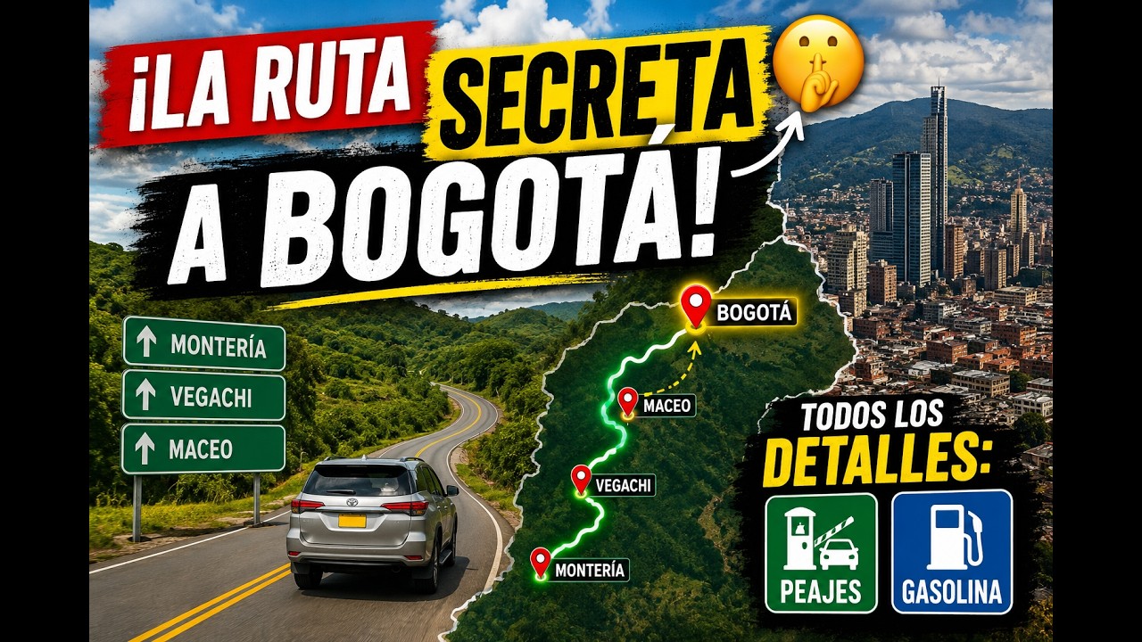¡La RUTA SECRETA a Bogotá! 🤫 Montería - Vegachi - Maceo (Todos los detalles: Peajes y Gasolina)