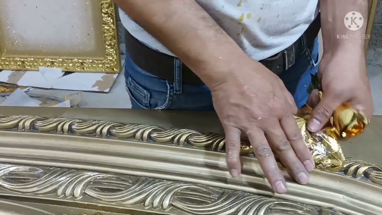 طريقه لزق الدهب الاستيكر