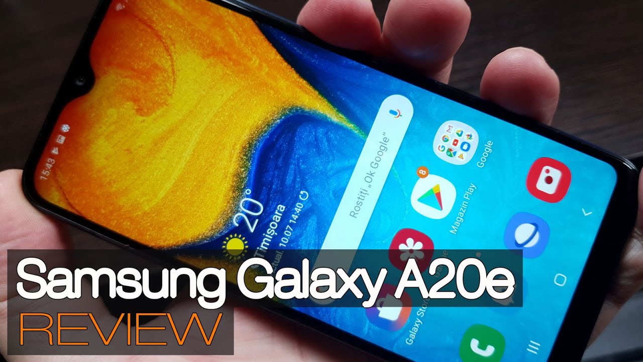 Samsung Galaxy A20e Review în Limba Română (Telefon accesibil cu cameră duală, One UI)