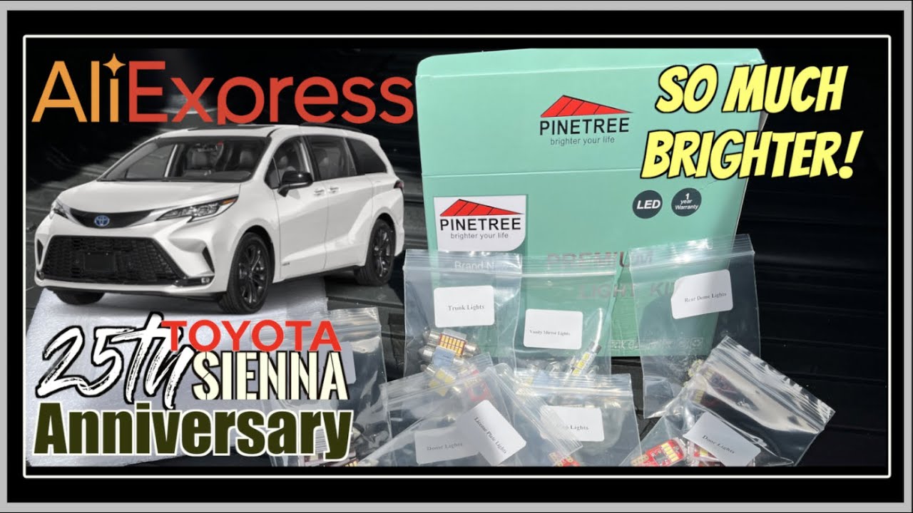 Светодиодная подсветка салона для нашей Toyota Sienna