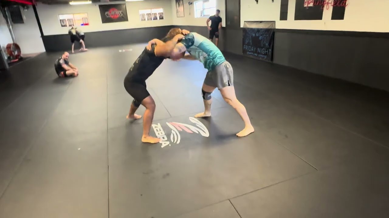 Two autistic men on takedown only sparring