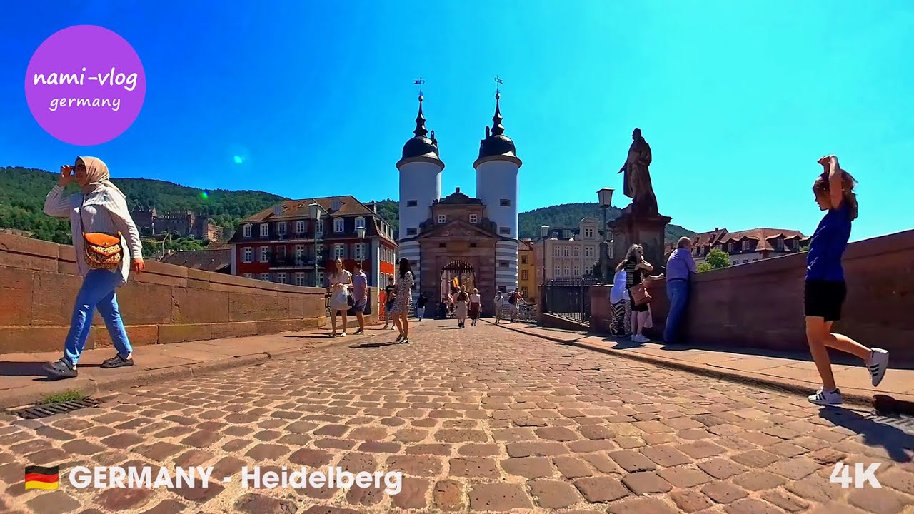 🇩🇪 GERMANY - Heidelberg: Virtual Tour of the Old Town, Old Bridge, and Riverbank #Heidelberg #Travel