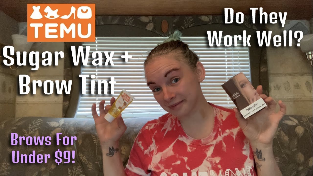 Testing Sugar Wax + Eyebrow Tint From Temu - Can I Save Myself $50 A Month?