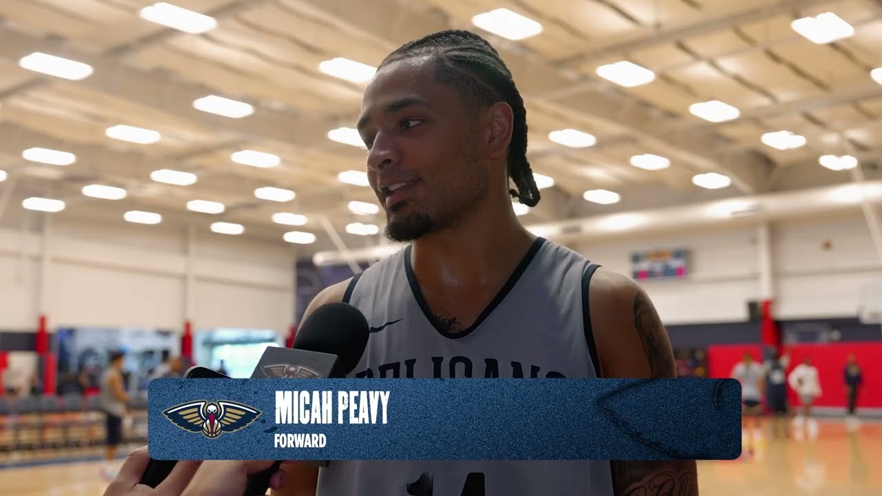 Micah Peavy on practice intensity, rookie adjustments | Pelians Training Camp 2025