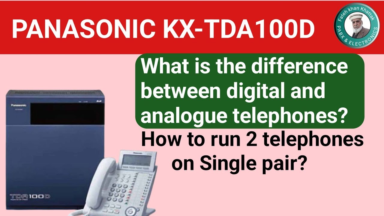 How to run two extensions on a single Pair | Panasonic kx TDA100D 
