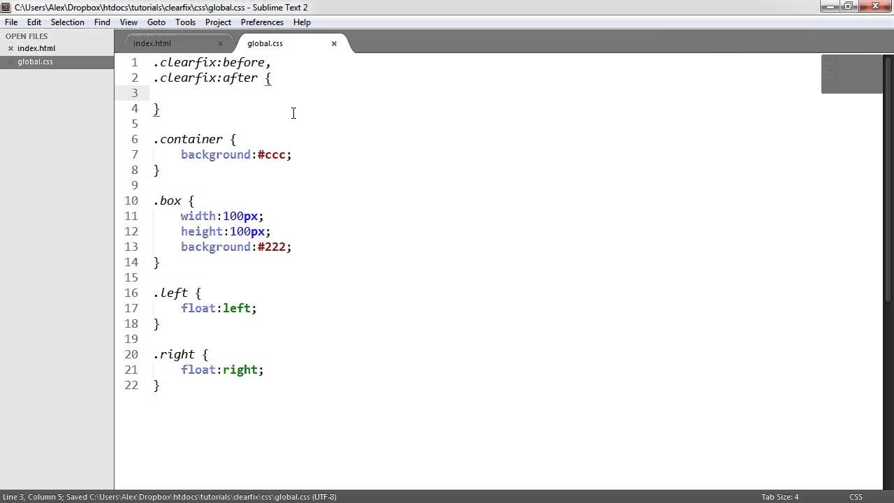 CSS Floats & Clearfix
