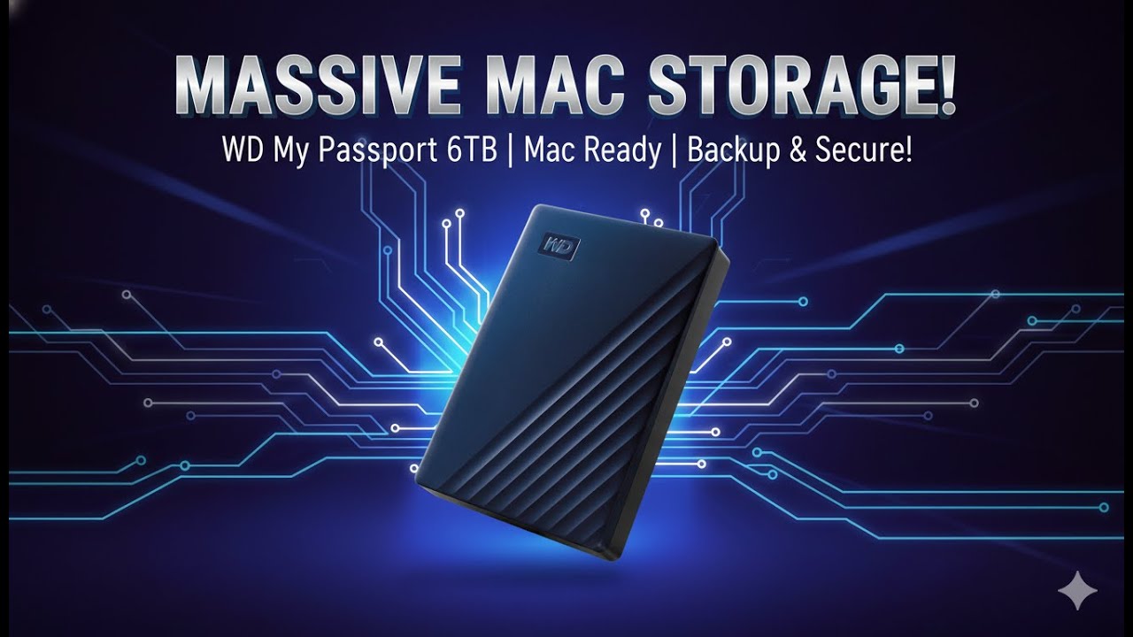 WD 6TB My Passport for Mac Review — Huge Storage in a Portable Drive