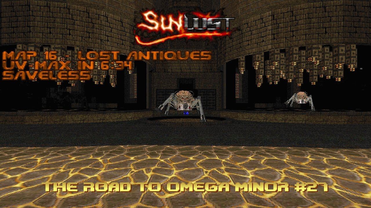 (Doom II) Sunlust: Map 16 - Lost Antiques (UV-Max in 6:34)