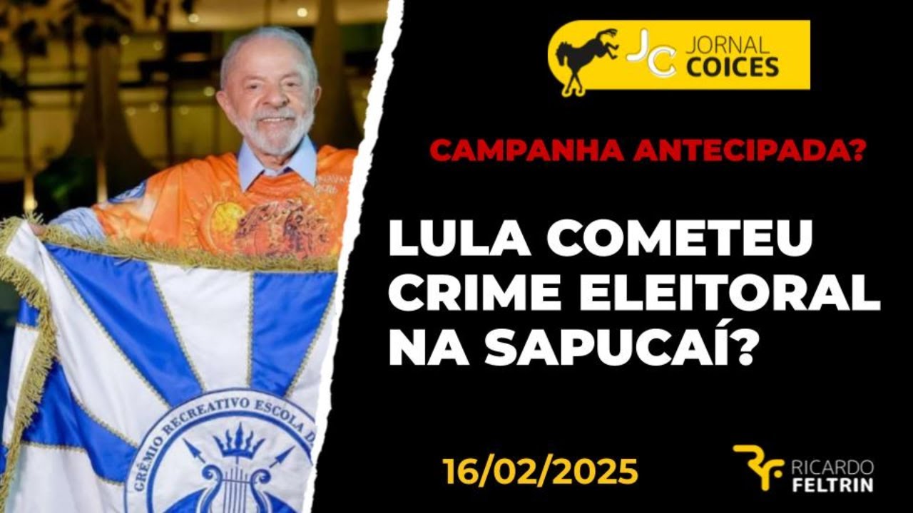 OPOSIÇÃO DIZ QUE LULA COMETE CRIME ELEITORAL