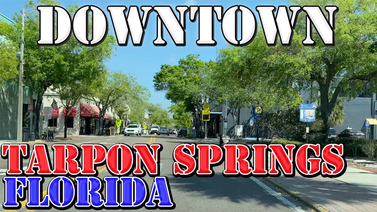 Tarpon Springs - Florida - 4K Downtown Drive