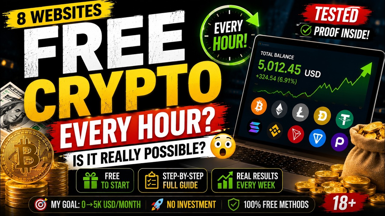Free Crypto Every Hour? 😳 I Tested 8 Websites (2026 Guide)