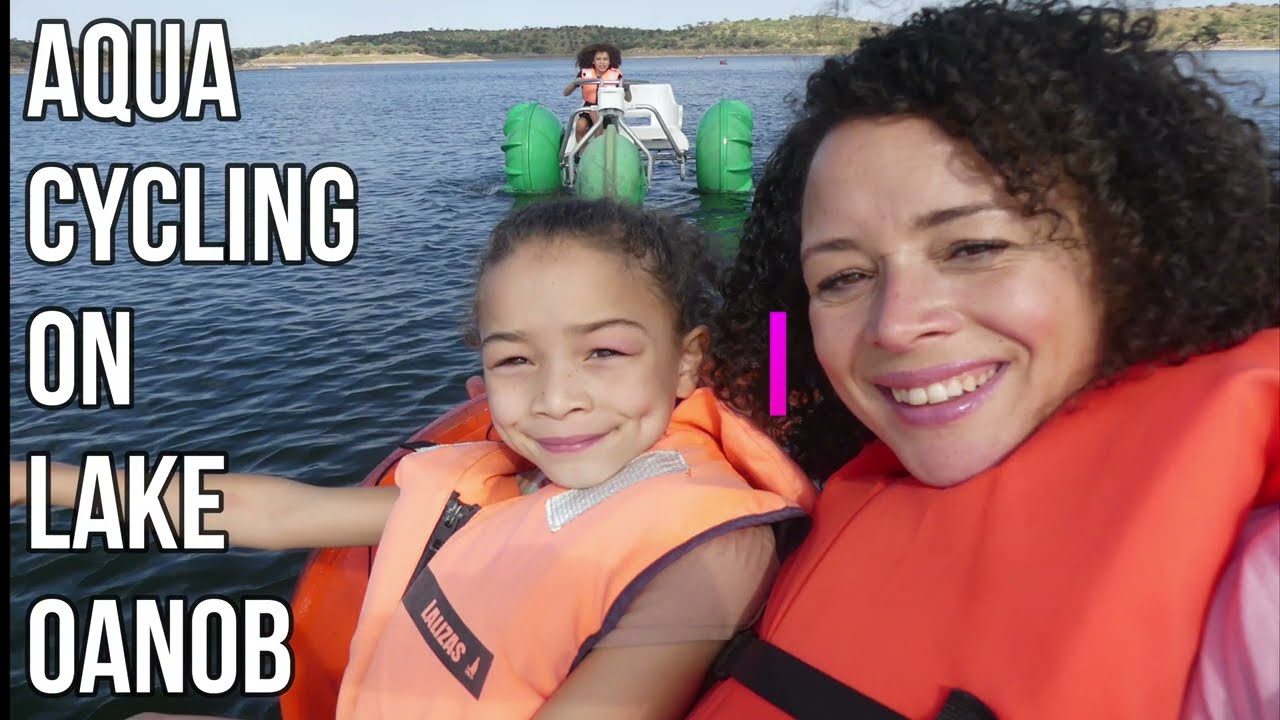 Aqua-Cycle Water Trikes at Lake Oanob Rehoboth Family Vlog Namibia Things To do in Namibia