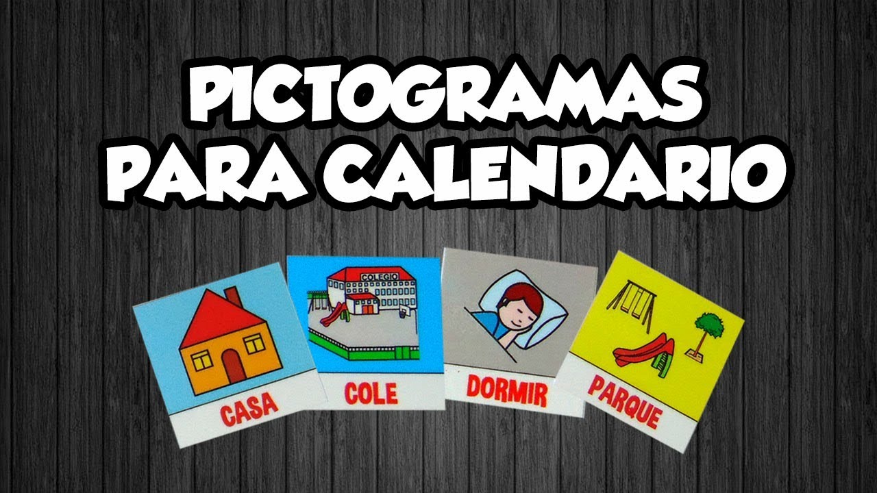 PICTOGRAMAS PARA CALENDARIO / AGENDA PARA NIÑO | Que materiales y recursos utilizo