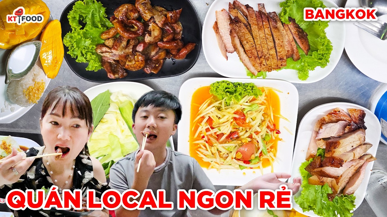 Qu&aacute;n Ăn Đ&ecirc;m Si&ecirc;u Ngon Tại Bangkok M&agrave; D&acirc;n Local Đi Rất Đ&ocirc;ng: L&ograve;ng Heo Nướng, Nhũ Heo, C&aacute; Nướng Muối