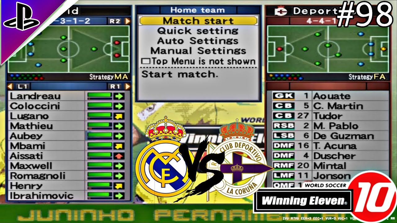 Winning Eleven 10 Real Madrid Master League - Goal Henry Membuat Seluruh Stadion Merinding - Part 98