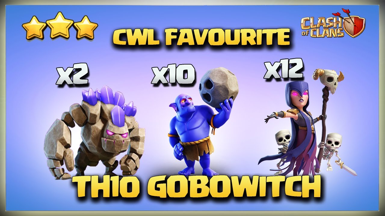 After Update SWAGGED!Th10 GoBoWitch | Th10 BoWitch Attack Strategy | Best Th10 attack Strategy coc