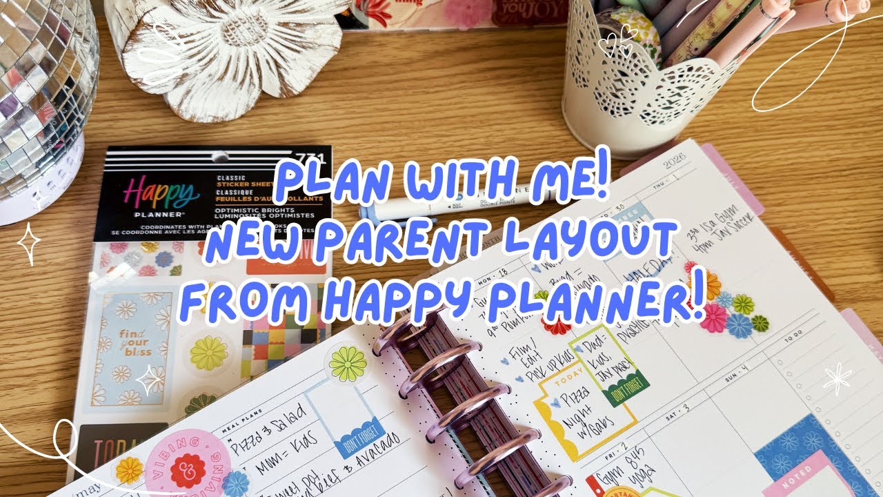 Plan with Me: New Parenting Layout from The Happy Planner!
