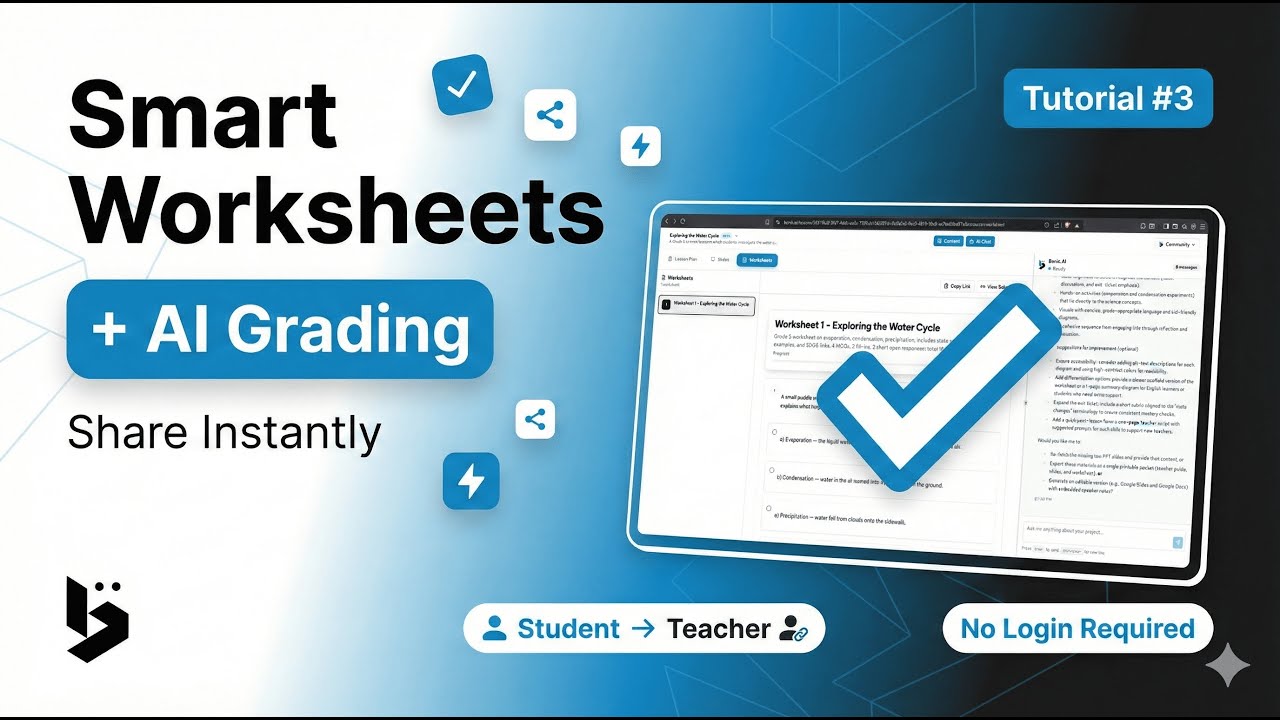 📝 Create Smart Worksheets with AI Grading | Tutorial #3