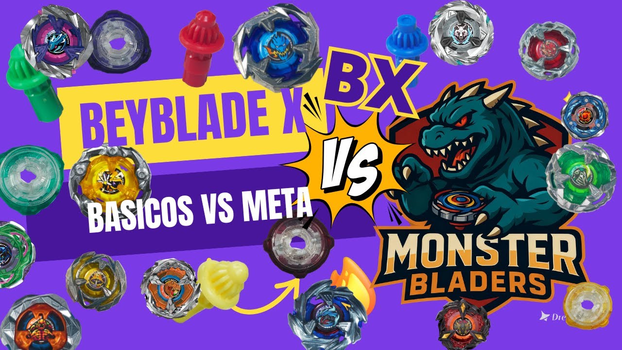 MONSTER BLADERS VS BEYBLADES BX