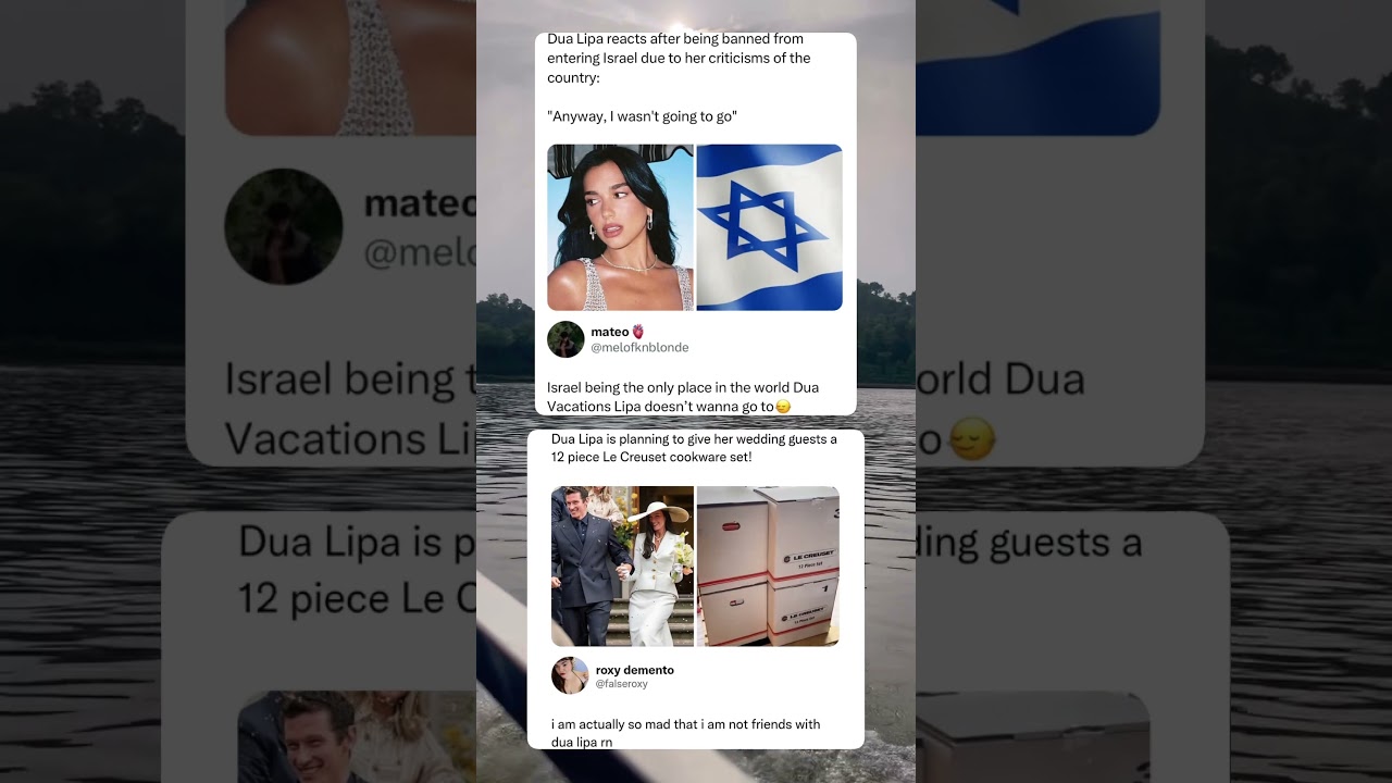 Dua Lipa does not want to go to ISRAEL EVER😭😭#israel #palestine #dualipa