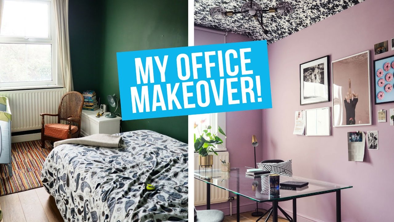 Blogger office makeover! From green to lavender