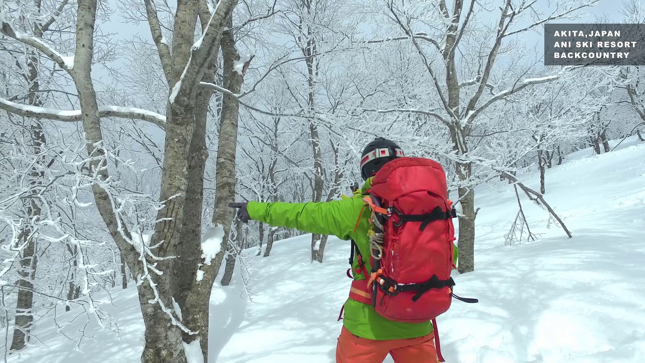 森吉山阿仁スキー場　バックカントリー　Mt.Moriyoshi ANI SKI RESORT BACKCOUNTRY