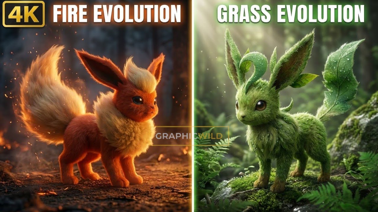 Real Life Eevee & Every Evolution (Full Story 4K) | Real Life Pokémon
